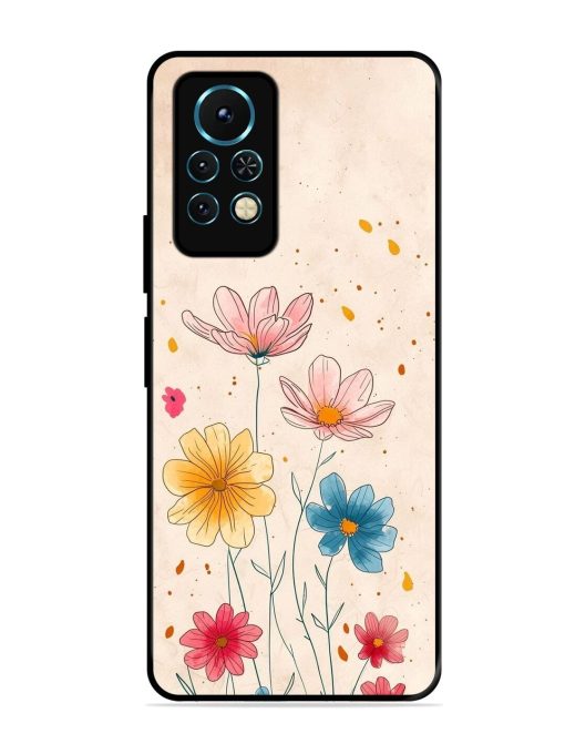 Delicate Bloom Glossy Soft Edge Case for Infinix Note 11S Chachhi