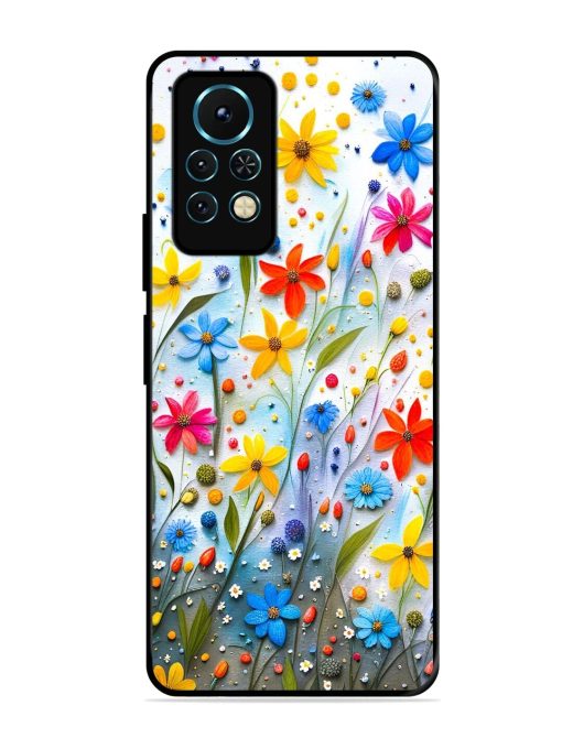 Vibrant Floral Glossy Soft Edge Case for Infinix Note 11S Chachhi