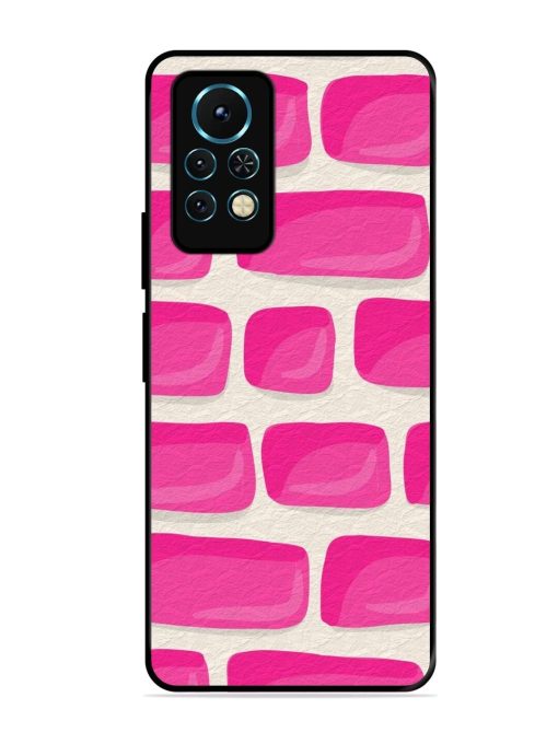 Pink Brick Wall Glossy Soft Edge Case for Infinix Note 11S Chachhi