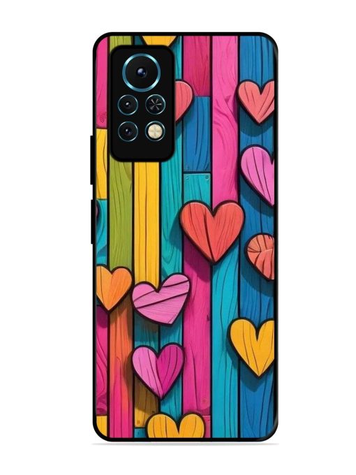 Rainbow Of Hearts Glossy Soft Edge Case for Infinix Note 11S Chachhi