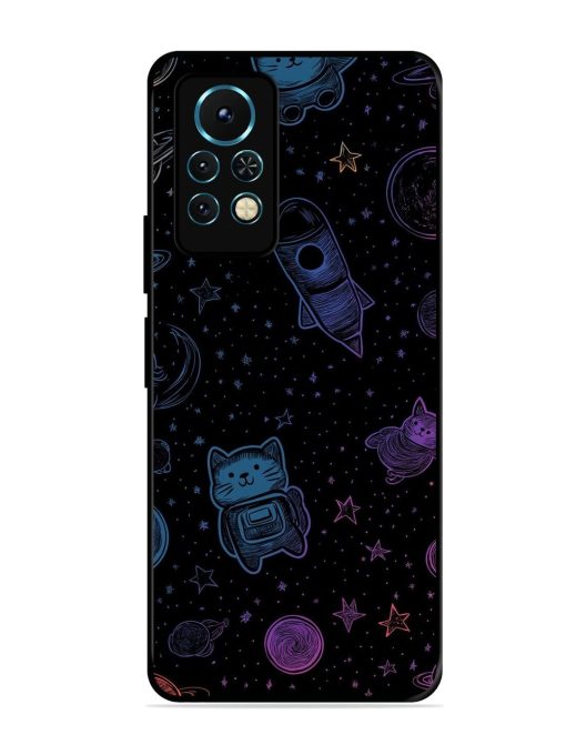 Cosmic Cat Chaos Glossy Soft Edge Case for Infinix Note 11S Chachhi