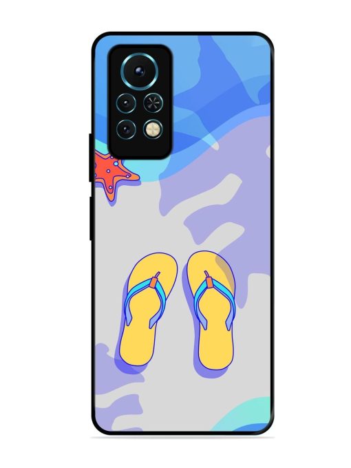 Sandy Toes And Salty Seas Glossy Soft Edge Case for Infinix Note 11S Chachhi