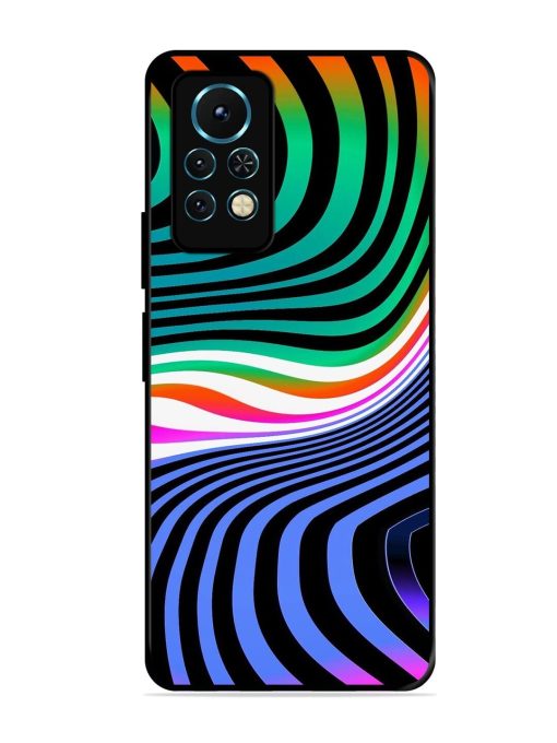 Psychedelic Waves Glossy Soft Edge Case for Infinix Note 11S Chachhi