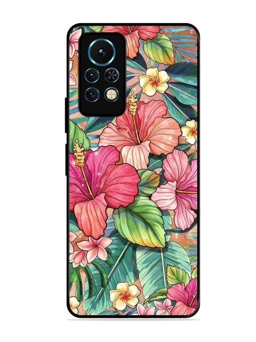 Tropical Tapestry Glossy Soft Edge Case for Infinix Note 11S Chachhi