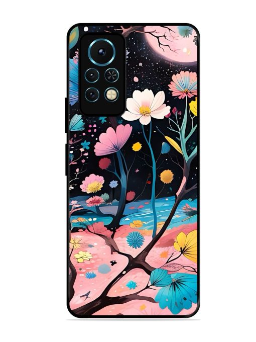 Cosmic Bloom Glossy Soft Edge Case for Infinix Note 11S Chachhi