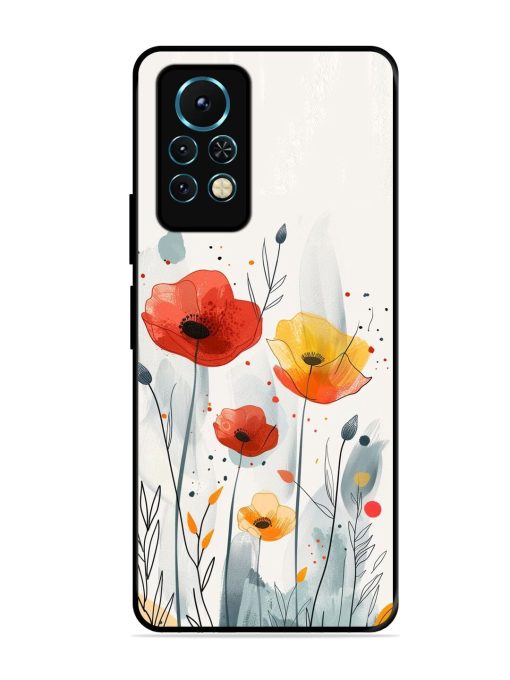 Poppy Fields Glossy Soft Edge Case for Infinix Note 11S Chachhi