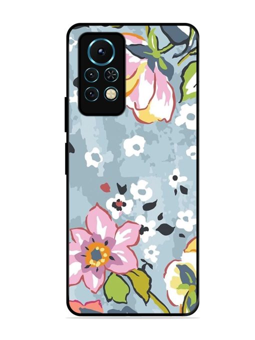 Floral Fantasy Glossy Soft Edge Case for Infinix Note 11S Chachhi