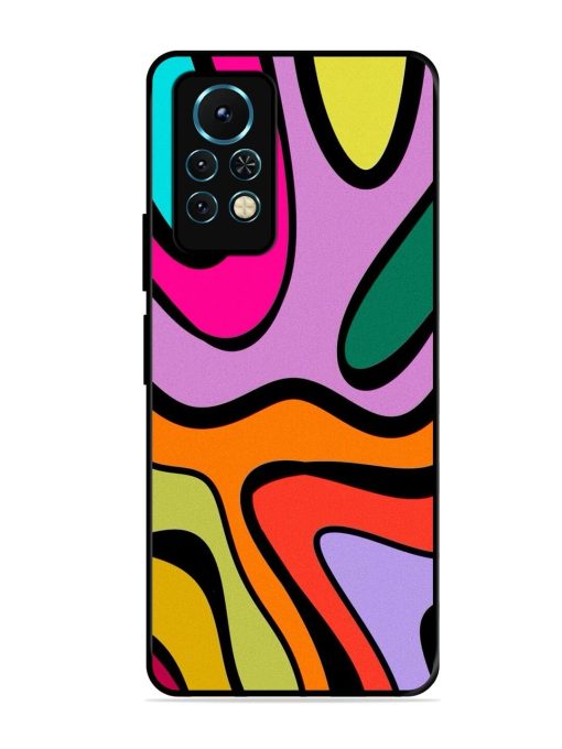 Groovy Swirls Glossy Soft Edge Case for Infinix Note 11S Chachhi