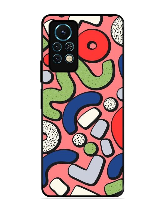 Groovy Geometric Shapes Glossy Soft Edge Case for Infinix Note 11S Chachhi