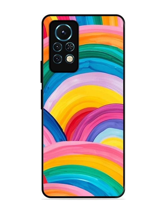 Rainbow Cascade Glossy Soft Edge Case for Infinix Note 11S Chachhi