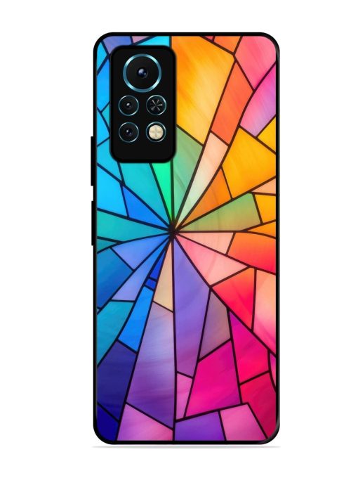 Stained Glass Kaleidoscope Of Colors Glossy Soft Edge Case for Infinix Note 11S Chachhi