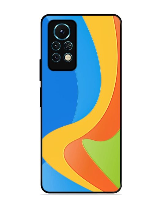 Curvy Color Cascade Glossy Soft Edge Case for Infinix Note 11S Chachhi