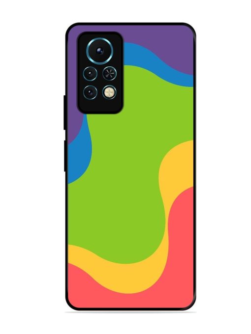 Wavy Rainbow Wonderland Glossy Soft Edge Case for Infinix Note 11S Chachhi