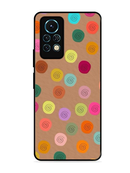 Swirly Dots On Kraft Glossy Soft Edge Case for Infinix Note 11S Chachhi