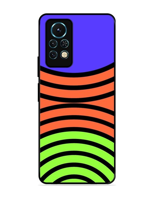 Psychedelic Stripe Symphony Glossy Soft Edge Case for Infinix Note 11S Chachhi