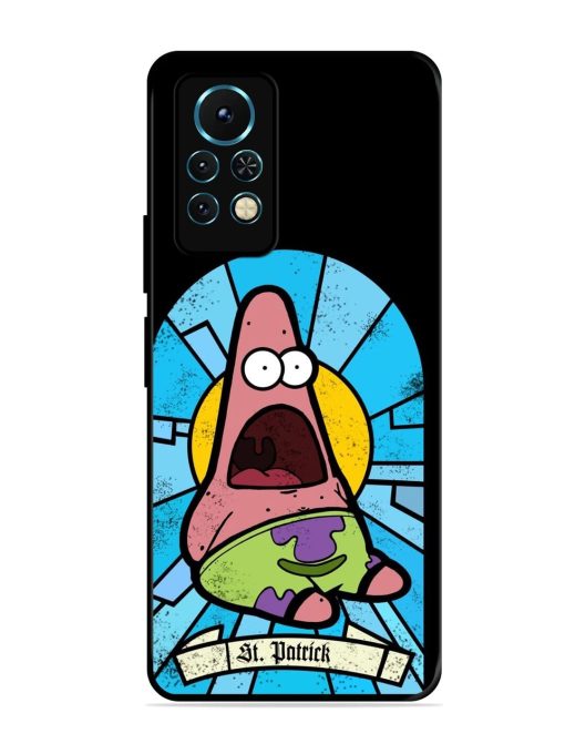 St. Patrick'S Day Stained Glass Patrick Star Glossy Soft Edge Case for Infinix Note 11S Chachhi