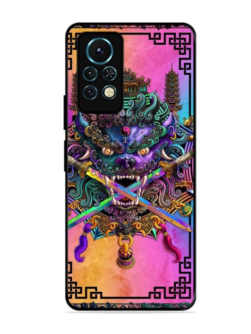 Psychedelic Fu Dog Tapestry Glossy Soft Edge Case for Infinix Note 11S Chachhi