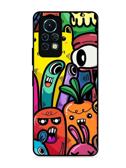 Whimsical Doodle Chaos Glossy Soft Edge Case for Infinix Note 11S Chachhi