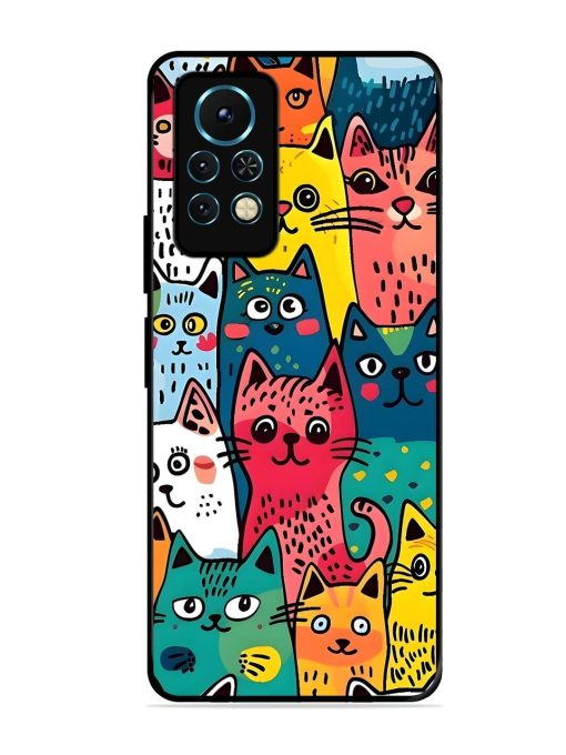 Feline Frenzy Glossy Soft Edge Case for Infinix Note 11S Chachhi