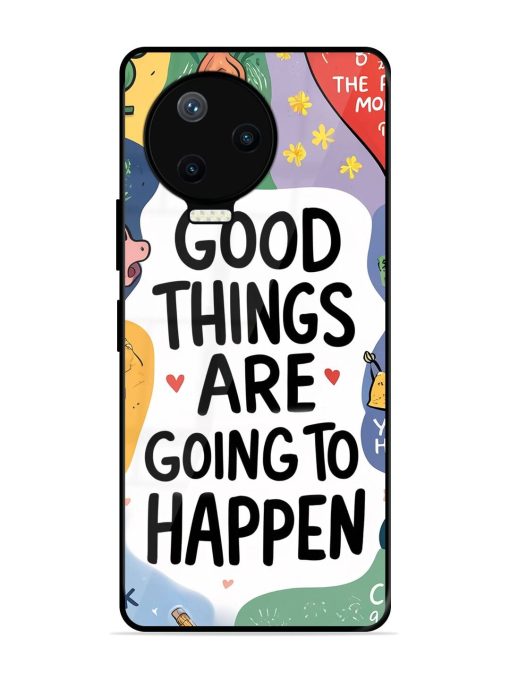 Uplifting Scribbles Glossy Soft Edge Case for Infinix Note 12 Pro (4G) Chachhi