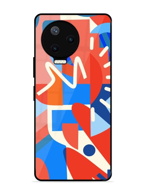 Abstract Harmony Glossy Soft Edge Case for Infinix Note 12 Pro (4G) Chachhi