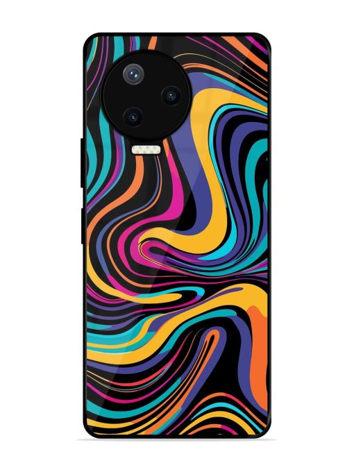 Psychedelic Swirl Glossy Soft Edge Case for Infinix Note 12 Pro (4G) Chachhi