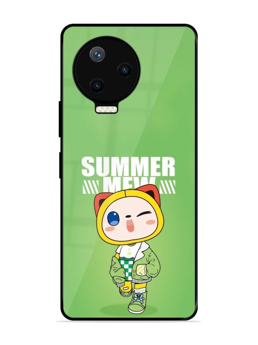 Purrfect Summer Glossy Soft Edge Case for Infinix Note 12 Pro (4G) Chachhi