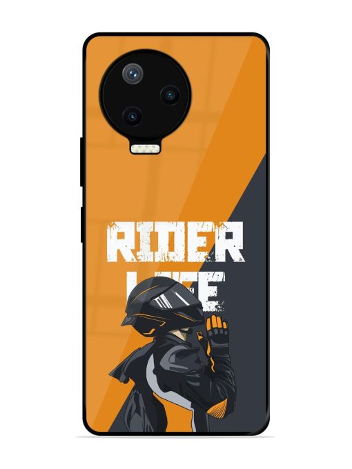 Ride Never Ends Glossy Soft Edge Case for Infinix Note 12 Pro (4G) Chachhi