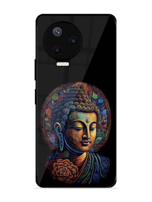 Stained Glass Serenity Glossy Soft Edge Case for Infinix Note 12 Pro (4G) Chachhi