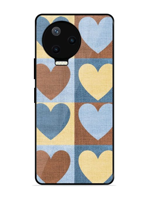 Hearts On Canvas Glossy Soft Edge Case for Infinix Note 12 Pro (4G) Chachhi