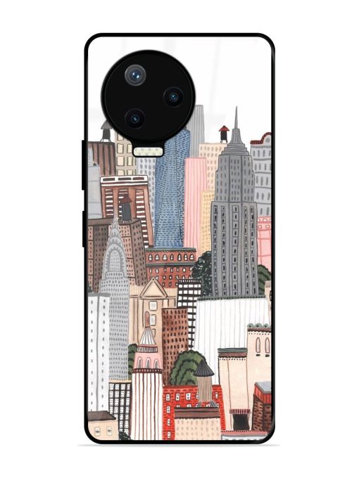 Cityscape Dreams Glossy Soft Edge Case for Infinix Note 12 Pro (4G) Chachhi