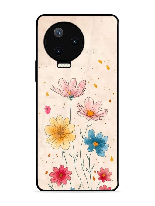 Delicate Bloom Glossy Soft Edge Case for Infinix Note 12 Pro (4G) Chachhi