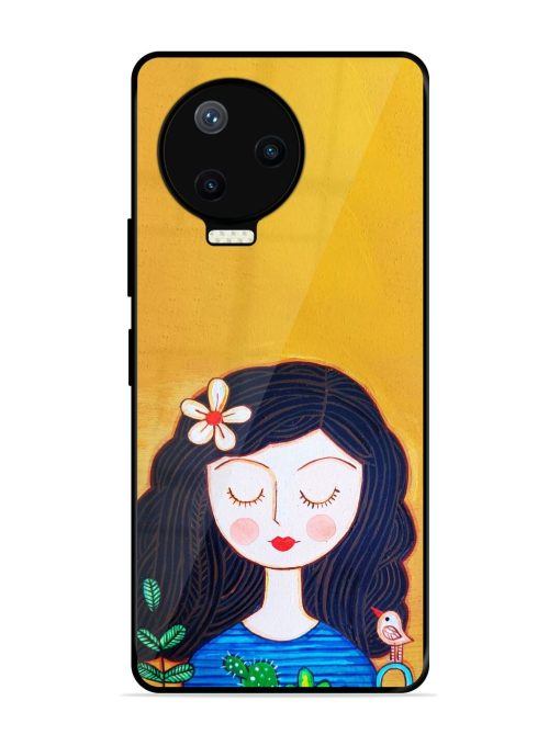 Girl Illustration Glossy Soft Edge Case for Infinix Note 12 Pro (4G) Chachhi