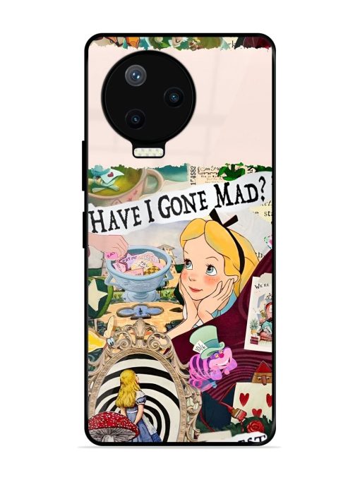 Mad Hatter'S Collage Glossy Soft Edge Case for Infinix Note 12 Pro (4G) Chachhi