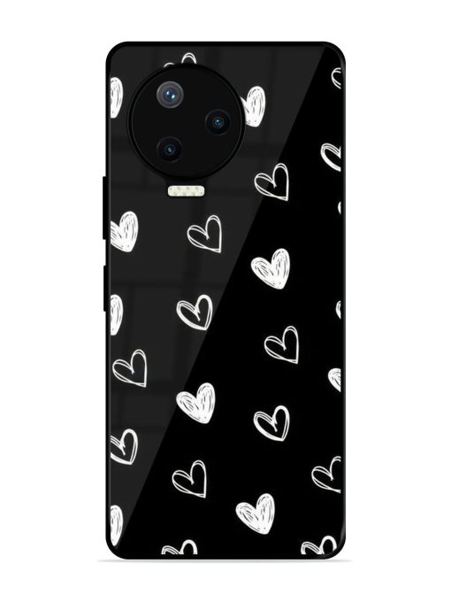 Scattered Hearts Glossy Soft Edge Case for Infinix Note 12 Pro (4G) Chachhi