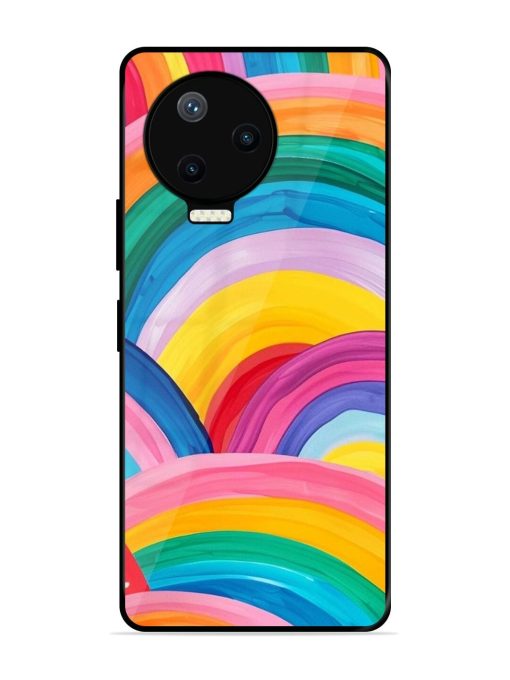 Rainbow Symphony Glossy Soft Edge Case for Infinix Note 12 Pro (4G) Chachhi