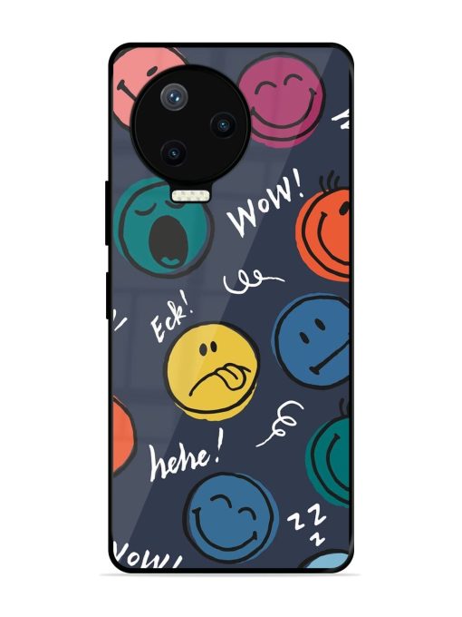 Emoticon Parade Glossy Soft Edge Case for Infinix Note 12 Pro (4G) Chachhi