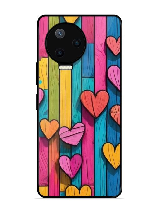 Rainbow Of Hearts Glossy Soft Edge Case for Infinix Note 12 Pro (4G) Chachhi