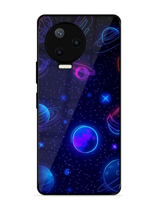 Neon Cosmos Glossy Soft Edge Case for Infinix Note 12 Pro (4G) Chachhi