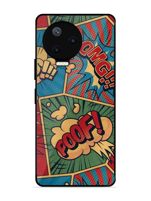 Comic Book Chaos Glossy Soft Edge Case for Infinix Note 12 Pro (4G) Chachhi