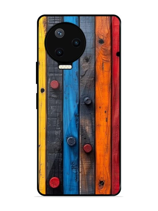 Rainbow Plank Glossy Soft Edge Case for Infinix Note 12 Pro (4G) Chachhi