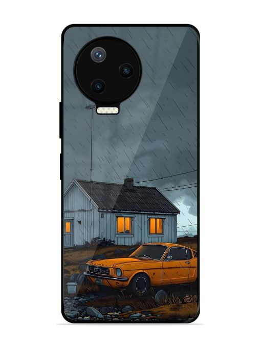 Rainy Day Retreat Glossy Soft Edge Case for Infinix Note 12 Pro (4G) Chachhi