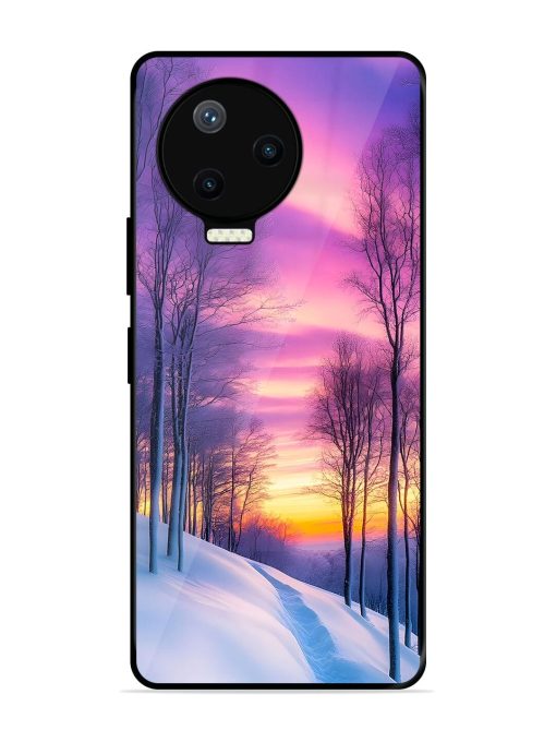 Winter'S Purple Haze Glossy Soft Edge Case for Infinix Note 12 Pro (4G) Chachhi