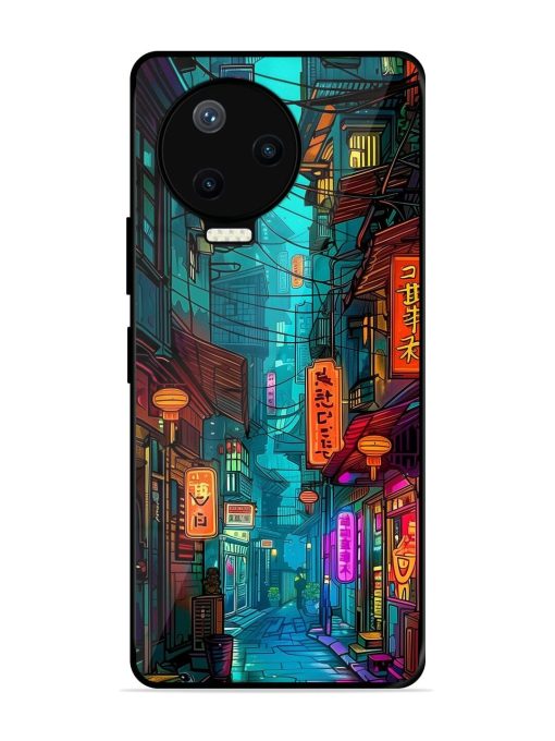 Neon Nightscape Glossy Soft Edge Case for Infinix Note 12 Pro (4G) Chachhi