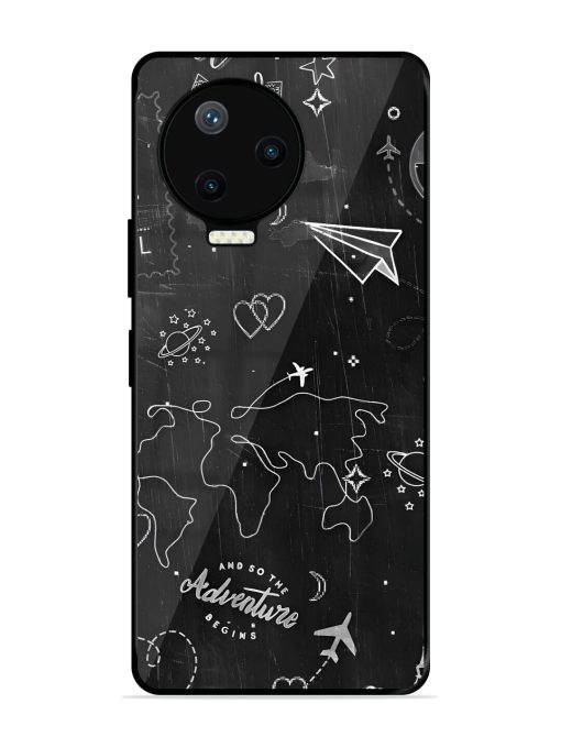 Wanderlust Sketchbook Glossy Soft Edge Case for Infinix Note 12 Pro (4G) Chachhi