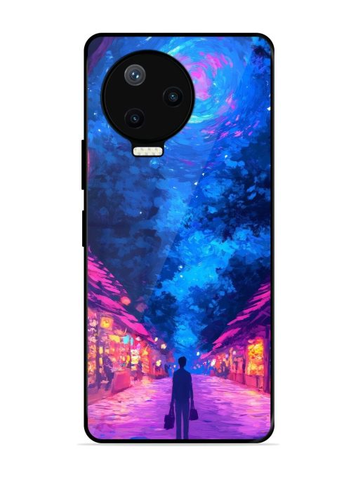 Neon Nightscape Glossy Soft Edge Case for Infinix Note 12 Pro (4G) Chachhi