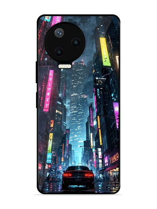 Neon Nightscape Glossy Soft Edge Case for Infinix Note 12 Pro (4G) Chachhi