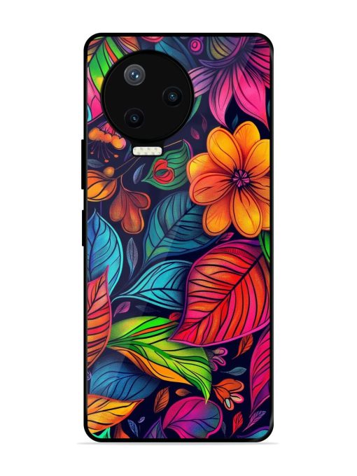 Rainbow Of Blooms Glossy Soft Edge Case for Infinix Note 12 Pro (4G) Chachhi