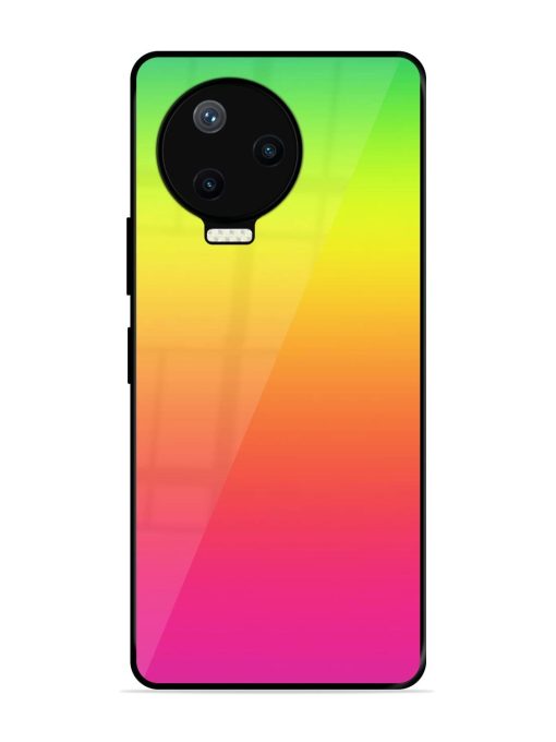 Rainbow Gradient Glossy Soft Edge Case for Infinix Note 12 Pro (4G)