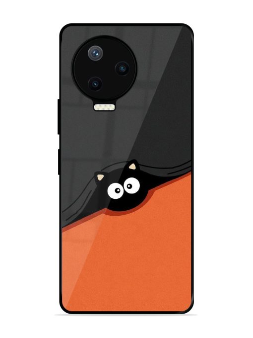 Peek-A-Boo Kitty Glossy Soft Edge Case for Infinix Note 12 Pro (4G) Chachhi